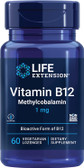 UK buy Life Extension Methylcobalamin 1 mg 60 Lozenges, Energy, Nervous System