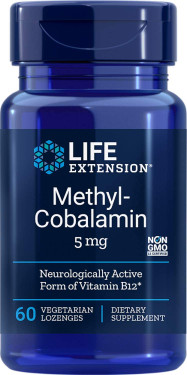 UK Buy Life Extension, Methylcobalamin 5 mg, 60 Lozenges