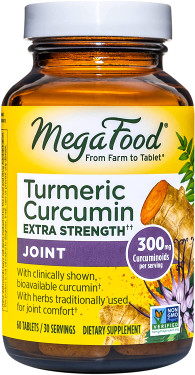 Buy Turmeric Strength for Joints 60 Tabs MegaFood Online, UK Delivery, Joints Bones Osteo Support Formulas Pain Relief Remedy