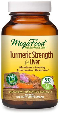 Buy Turmeric Strength for Liver 90 Tabs MegaFood Online, UK Delivery, Antioxidant Curcumin Liver Support 