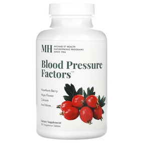 Buy Blood Pressure Factors 180 Veggie Tabs Michael's Naturopathic Online, UK Delivery, Cardiovascular Blood Pressure Support Formulas