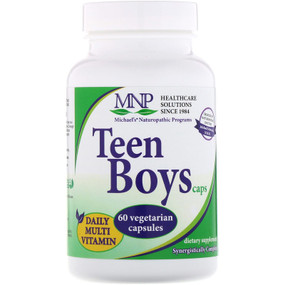 Buy Teen Boys Caps Daily Multi-Vitamin 60 Veggie Caps Michael's Naturopathic Online, UK Delivery, Gluten Free Tween Teenager 