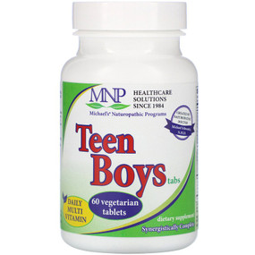 Buy Teen Boys Tabs Daily Multi-Vitamin 60 Tabs Michael's Naturopathic Online, UK Delivery, Vegan Vegetarian Gluten Free
