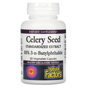 Buy Celery Seed Standardized Extract 60 Veggie Caps Natural Factors Online, UK Delivery, Herbal Remedy Natural Treatment