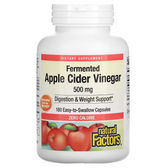 Apple Cider Vinegar 500 mg 180 Caps Natural Factors