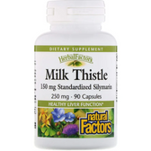 Buy Milk Thistle 250 mg 90 Caps Natural Factors Online, UK Delivery, Antioxidant Curcumin Milk Thistle Silymarin Liver Cleanse Detox Cleansing