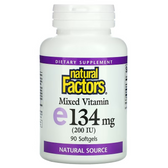 Buy Mixed E 200 IU Vitamin E 90 sGels Natural Factors Online, UK Delivery, Vitamin E