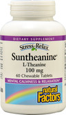 Buy Stress-Relax Suntheanine L-Theanine 100 mg 60 Chewable Tabs Natural Factors Online, UK Delivery,