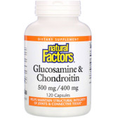 Glucosamine & Chondroitin, 500 mg/400 mg, 120 Caps, Natural Factors