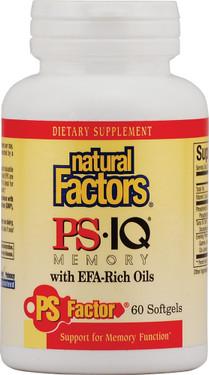 Buy PS- IQ Memory with EFA-Rich Oils 60 sGels Natural Factors Online, UK Delivery,