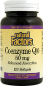 Buy Coenzyme Q10 Enhanced Absorption 50 mg 120 sGels Natural Factors Online, UK Delivery, Coenzyme Q10
