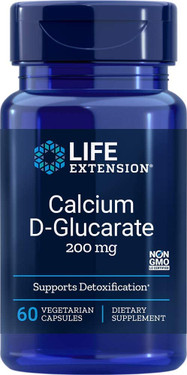 Calcium D-Glucarate 200mg 60 Caps, Life Extension, UK Shop