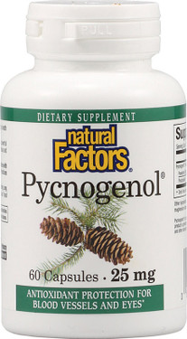 Buy Pycnogenol 25 mg 60 Caps Natural Factors Online, UK Delivery,