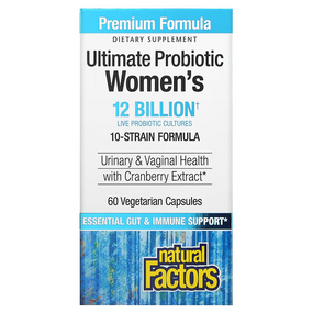 Buy Ultimate Probiotic Women's Formula 60 Veggie Caps Natural Factors Online, UK Delivery, Probiotics Acidophilus