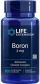 UK Buy Life Extension Boron 3 mg 100 Caps, Bones, Joints