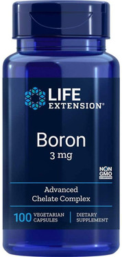 UK Buy Life Extension Boron 3 mg 100 Caps, Bones, Joints