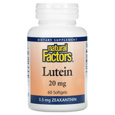 Buy Lutein 20 mg 60 sGels Natural Factors Online, UK Delivery, Antioxidant