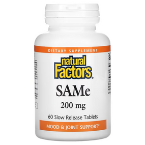 Buy SAMe ISO Active 200 mg 60 Enteric Coated Tabs Natural Factors Online, UK Delivery, Substance Abuse Detox Supplements Addiction Treatment S-Adenosyl Methionine SAME