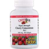 Buy CherryRich Super Strength Cherry Fruit Extract 500 mg 90 sGels Natural Factors Online, UK Delivery, Juice Fruit Extract