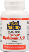 Buy Hyabest Hyaluronic Acid 100 mg 60 Veggie Caps Natural Factors Online, UK Delivery, Joints Bones Osteo Support Formulas Pain Relief Remedy