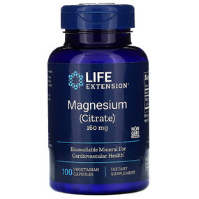 Magnesium (Citrate) 160 mg 100 Caps Life Extension, UK Store