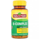 B-Complex with Vitamin C 100 Caplets Nature Made, UK Store