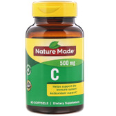 Vitamin C 500 mg, 60 Liquid Softgels, Nature Made