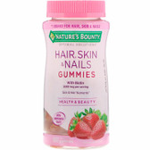 Buy Optimal Solutions Hair Skin & Nails Gummies Strawberry Flavored 80 Gummies Nature's Bounty Online, UK Delivery