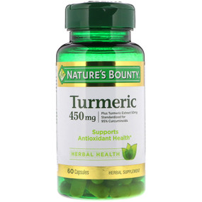 Buy Turmeric 450 mg 60 Caps Nature's Bounty Online, UK Delivery, Antioxidant Curcumin