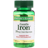 Buy UK Gentle Iron 28 mg 90Caps Nature's Bounty Online, UK Delivery, Mineral Supplements