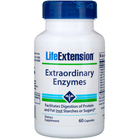 UK Buy Life Extension, Extraordinary Enzymes 60 Caps