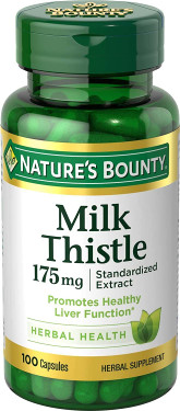 Buy Milk Thistle 175 mg 100 Caps Nature's Bounty Online, UK Delivery, Cleanse Detox Cleansing Detoxify Formulas