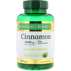Buy  Cinnamon Plus Chromium 60 Caps Nature's Bounty Online, UK Delivery