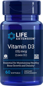 UK Buy Life Extension, Vitamin D3, 7000IU, 60 Softgels, Bones