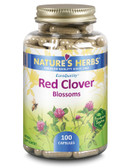 Buy Red Clover Blossoms 100 Caps Nature's Herbs Online, UK Delivery, Menopause Symptoms Hot Flashes Night Sweats Mood Swings Natural Herbal Treatment Relief Remedies Red Clover