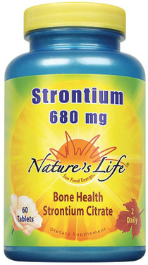 Buy Strontium 680 mg 60 Tabs Nature's Life Online, UK Delivery, Mineral Supplements
