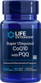 Life Extension Super Ubiquinol CoQ10 with BioPQQ 100 mg 30 Softgels, UK