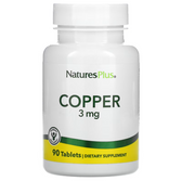 Buy Copper 3 mg 90 Tabs Nature's Plus Online, UK Delivery, Mineral Supplements