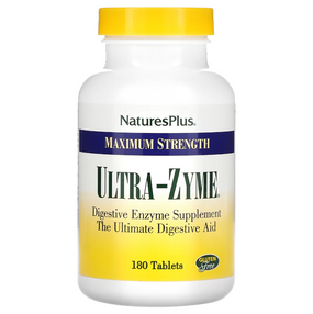 Buy Maximum Strength Ultra-Zyme 180 Tabs Nature's Plus Online, UK Delivery, Enzymes