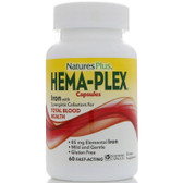 Buy Hema-Plex Nutritional for Total Blood Health 60 vCaps Nature's Plus Online, UK Delivery