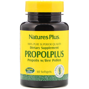 Buy Propolplus Propolis w/Bee Pollen 60 sGels Nature's Plus Online, UK Delivery, Bee Pollen