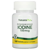 Buy Potassium Iodide 150 mcg 100 Tabs Nature's Plus Online, UK Delivery, Mineral Iodine Potassium Iodide