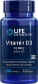 Life Extension Vitamin D3 1,000 IU 250 Softgels, UK