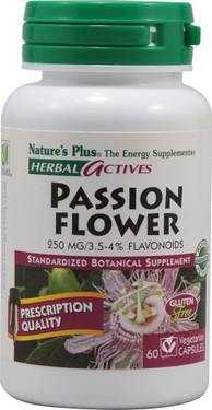 Buy Herbal Actives Passion Flower 250 mg 60 Veggie Caps Nature's Plus Online, UK Delivery