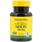 Niacin 100 mg 90 Tabs, Nature's Plus