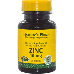 Buy Zinc 10 mg 90 Tabs Nature's Plus Online, UK Delivery, Mineral Supplements