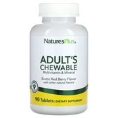 Buy Adult's Multi-Vitamin Chewable Exotic Red Super Fruits Red Berry 90 Tabs Nature's Plus Online, UK Delivery, Multivitamins