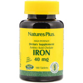 Buy Iron 40 mg 180 Tabs Nature's Plus Online, UK Delivery, Mineral Supplements