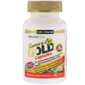 Buy Source of Life Gold Caps 90 Veggie Caps Nature's Plus Online, UK Delivery, Multivitamins