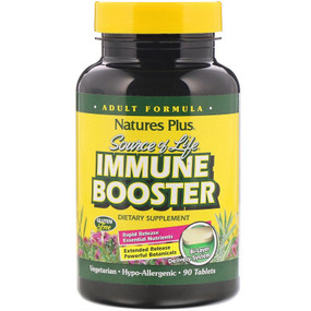 Buy Source of Life Immune Booster 90 Tabs Nature's Plus Online, UK Delivery, Cold Flu Remedy Relief Immune Support Formulas